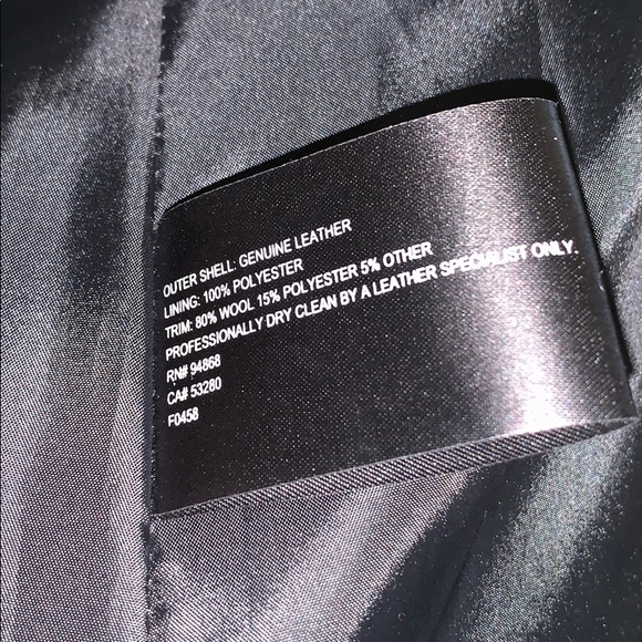 NEVER WORN - Leather Jacket - Picture 9 of 9